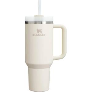 STANLEY 1913 Quencher H2.0 Flowstate Drinking Bottle with Straw 1.2L - Thermo Mug Cools 11 Hours - 48 Hours Ice Cold - Dishwasher Safe - Thermos Bottle BPA Free - Drinking Cup - Cream 2.0 - 100000144324 (10-1