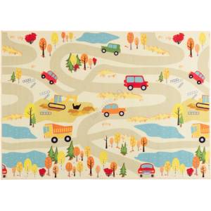 Multidecor Детски килим STELLA STREETS 80x100 см бежов/град (MU0259)