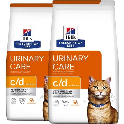 HILL'S Hill s Prescription Diet c/d Multicare Грижа за пикочната система за котки 2 x 8 кг