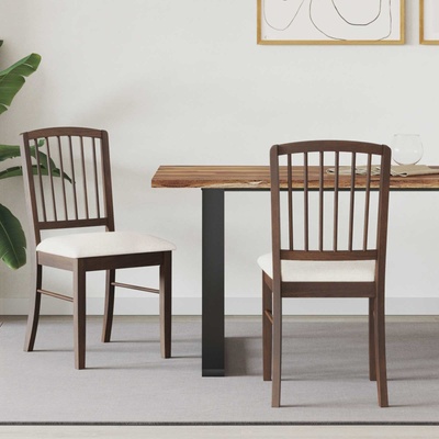 vidaXL Обедени столове 2 pcs Светло кафяво 50 x 52, 5 x 91 см (42020447)