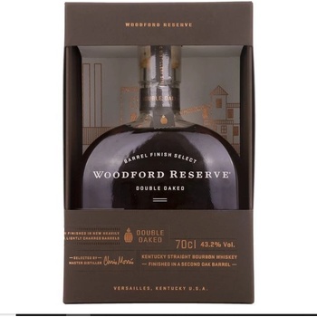 Woodford Reserve DOUBLE OAKED Kentucky Straight Bourbon Whiskey 43,2% 0,7 l (dárčekové balenie)