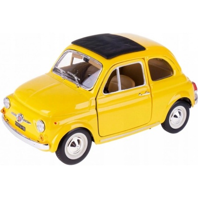 Bburago Fiat 500F 1965 žlutá 1:24 – Zboží Mobilmania