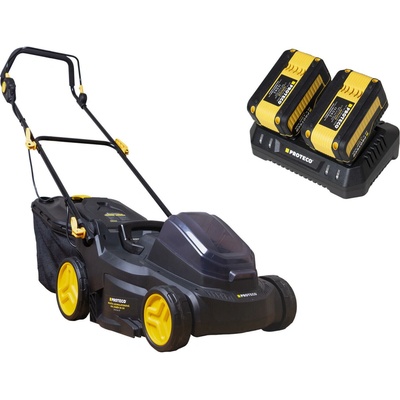PROTECO Aku kosačka |záber 38 cm| 2x 4Ah batéria a nabíjačka
