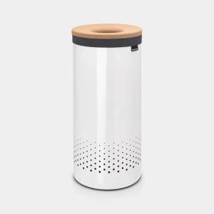 Brabantia 35 л. бял кош за пране с корков капак Brabantia (90300239)