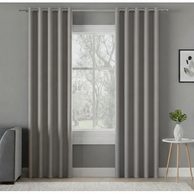 Zatemňovací závěs s kroužky "BLACKOUT" DONA 140x250 cm šedá 206 (cena za 1 kus) MyBestHome