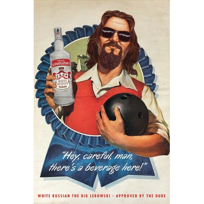 Plagát, Obraz - The Dude, 61 × 91.5 cm