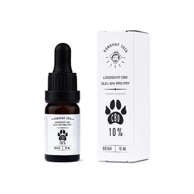 Konopný Táta Lososové CBD kvapky pre psov 10% 10 ml