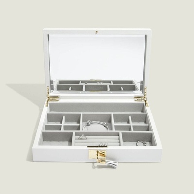 Stackers šperkovnice Orchid White Leather Lid bílá 75441