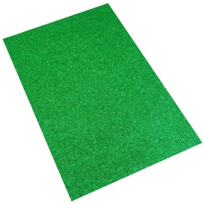 TEMPUS Pěnová guma A4 glitr zelená EG-012
