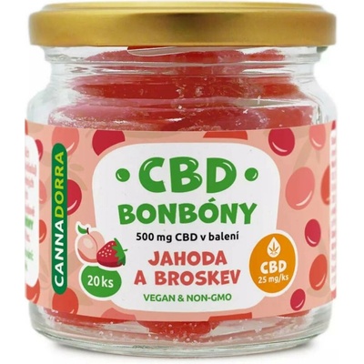 Zelená Země CBD bonbóny 500 mg 20 ks