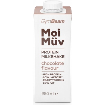 MoiMüv Protein Milkshake GymBeam čokoláda, 250 ml