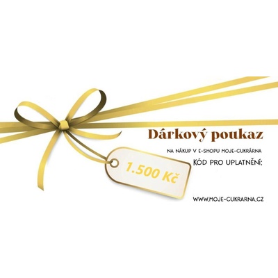 Dárkový poukaz v hodnotě 1 500 Kč