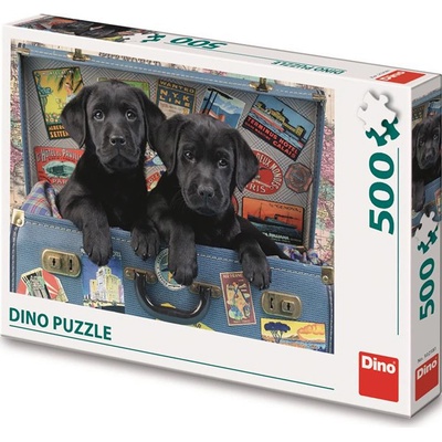Dino Štěňata v kufru 500 dílků