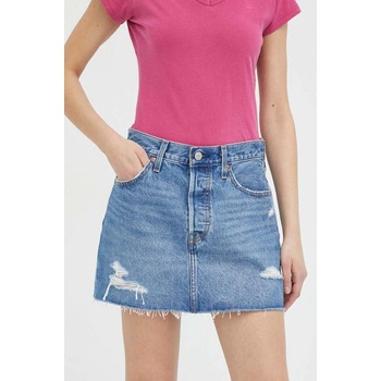 Levi's Дънкова пола Levi's в синьо къс модел със стандартна кройка (A4694.0002)