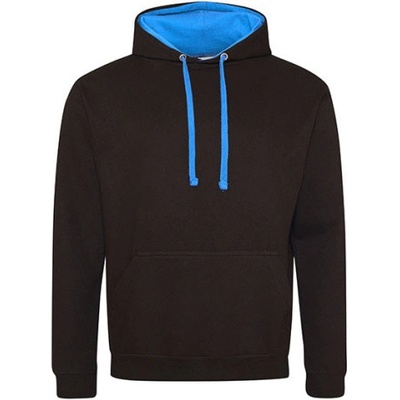 Just Hoods Unisex mikina s kapucňou JH003 Jet Black
