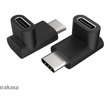 Akasa 90° USB 3.1 Gen 2 Type-C na Type-C 2 ks AK-CBUB63-KT02