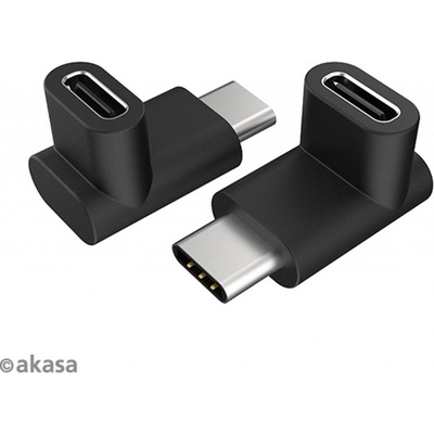 Akasa 90° USB 3.1 Gen 2 Type-C na Type-C 2 ks AK-CBUB63-KT02