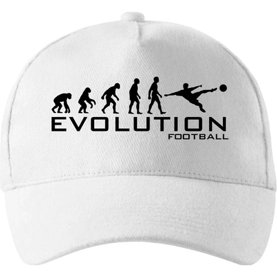 Evolution Football so zahnutým šiltom a látkovou sponou Biela