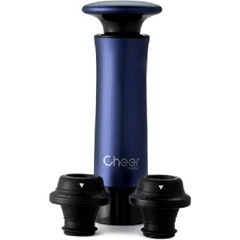 Cheer Moda Вакуумна помпа за вино с тапи Treeplet синя 5 части (CM-00537)