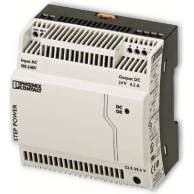 Phoenix Contact STEP-PS/1AC/24DC/4.2 sieťový zdroj na montážnu lištu (DIN lištu), 24 V/DC, 4.4 A, 100 W, výstupy 1 x