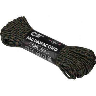 Padáková šňůra Paracord 550 (100 ft) ARM® – US woodland – Hledejceny.cz