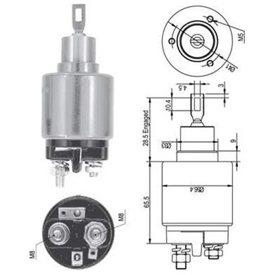 MAGNETI MARELLI Elektromagnetický spínač pre štartér 940113050126