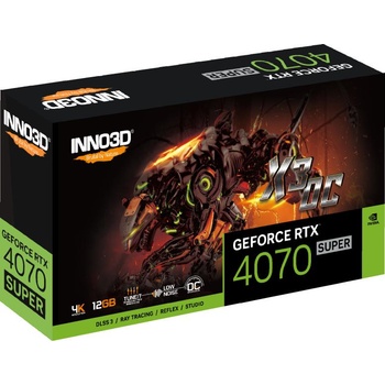 Image 1 of Inno3D GeForce RTX 4070 SUPER X3 OC 12GB GDDR6X (N407S3-126XX-186162L)