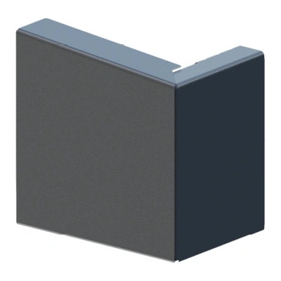Satjam Kwadra Čelo masky žľabu hranaté ľavé 0,6 mm RAL 7016 antracit