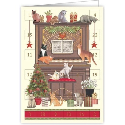 QUIRE PUBLISHING Přání adventní kalendář 6381 QP - vánoční