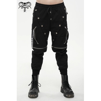 Devil fashion мъжки панталони DEVIL FASHION -Gabriel пънк, с капси - PT172