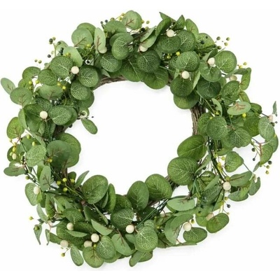 DECOLED Jarní věnec na dveře 40 × 40 × 12 cm, plast, IP44 venkovní – Hledejceny.cz