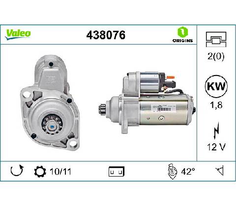 Startér VALEO 438076