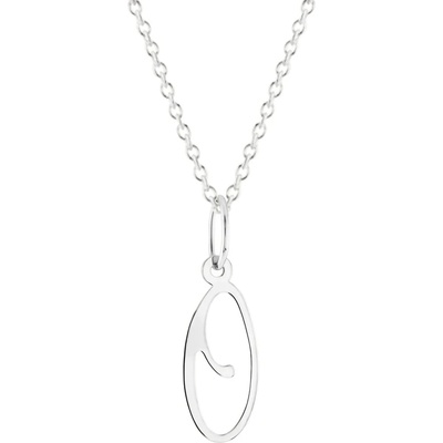 Gemmax Řetízek s písmenem „O“ bílé zlato GUSWN-42921-25841