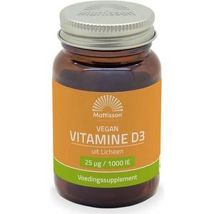 Mattisson Healthstyle Имунитет, Кости и стави Веган Витамин d3 (от лишей) 1000 iu х 120 софтгел капсули (mt2212)