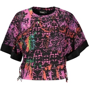 DESIGUAL Дамска тениска с къс ръкав desigual, Размер s, Цвят Виола (26swtk26_vi3062)