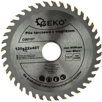GEKO Kotouč pilový vidiový, 125x22x40T