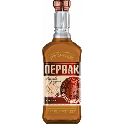 Pervak Pepper with Honey 40% 1 l (holá láhev)