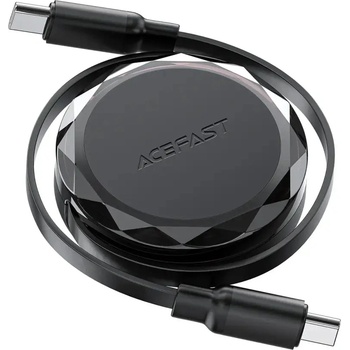ACEFAST C13-03 USB-C - USB-C 60W кабел, прибиращ се - черен (C13-03)