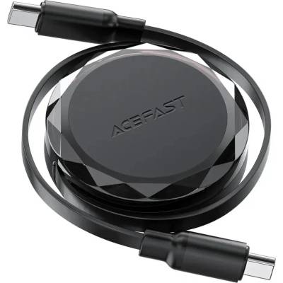 ACEFAST C13-03 USB-C - USB-C 60W кабел, прибиращ се - черен (C13-03)