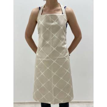 B.E.S. Petrovice zástěra vzor Adria Beige v bavlně