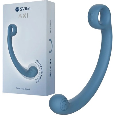 Интелигентен вибриращ масажор с AuraTouch технология - Axi Wand Blue (D-244445)