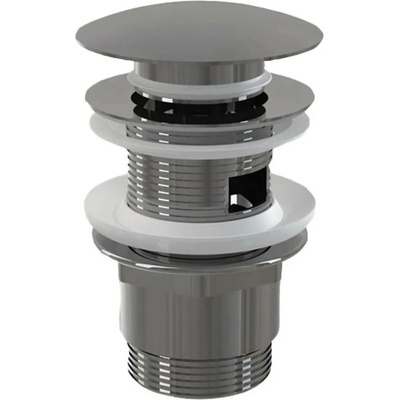 Alcadrain Výpusť umyvadlová click clack 5/4" celokovová s přepadem, velká zátka A390