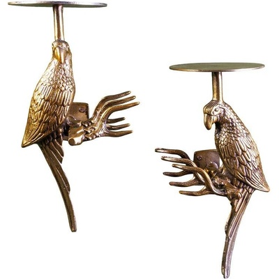 Interior DE WILDLIFE BIRDS 45 cm starožitný zlatý