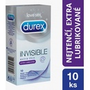 Kondomy, prezervativy Durex Invisible Extra Thin Extra Lubricated 10 ks