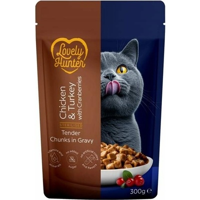 Lovely Hunter Cat Sterilised Chicken/Turkey 300 g