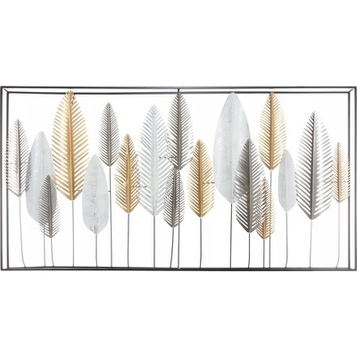 Atmosphera Nástěnná dekorace s motivem listů DECO, 134 x 68 cm