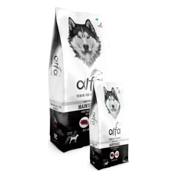 Alfa Dog Food Beef and Lamb - Пълноценна суха храна за израснали кучета от всички породи с агнешко и говеждо месо, 20 кг