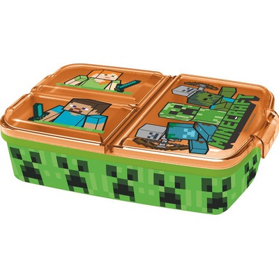 Stor Plastový desiatový box Minecraft 19,5 x 16,5 x 6,7 cm