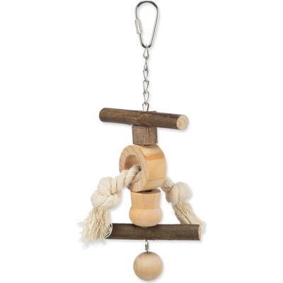 TRIXIE Living Toy závěsný provaz se zvonečkem 20 cm