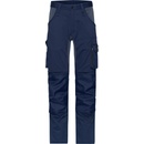 James & Nicholson Kalhoty JN 1812 Slim Line do pasu strečové COT 02112Mq80m6 Navy/šedá